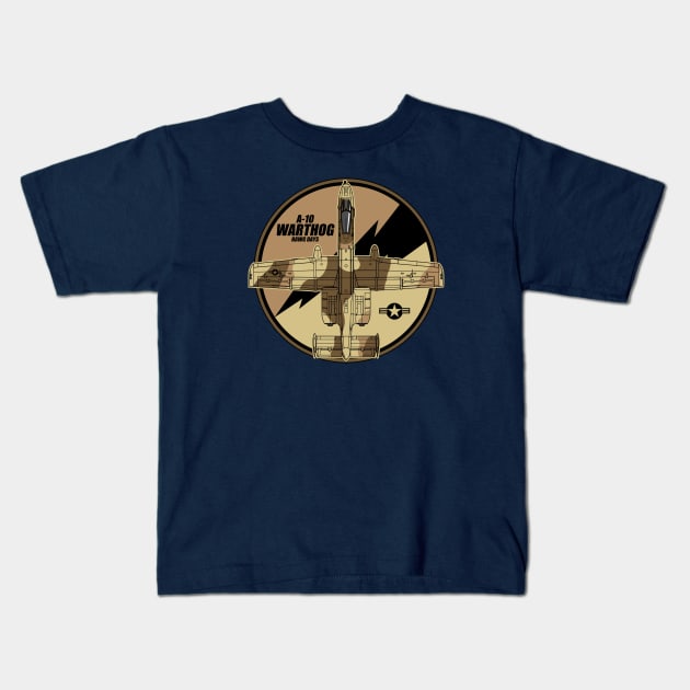 A-10 Warthog Kids T-Shirt by Tailgunnerstudios